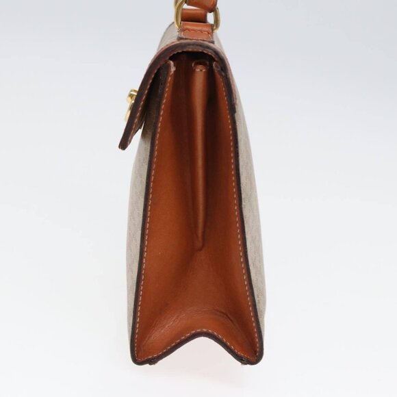 CELINE Macadam Canvas Hand Bag 2way Beige Auth 84755 - Picture 4 of 16